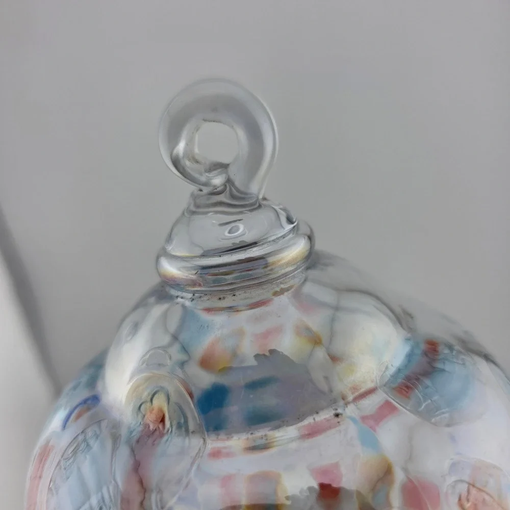 Style Selections Hummingbird Feeder Art Glass Nectar Bird Patio Colorful Outdoor